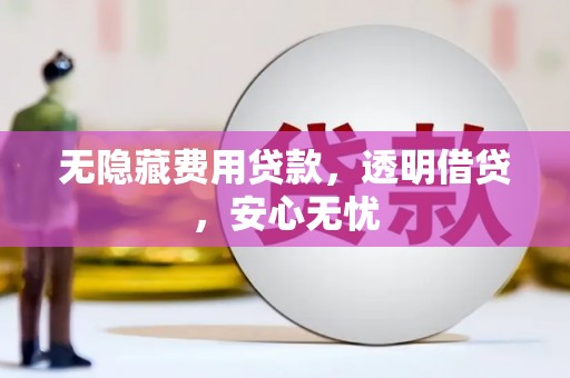 旌阳无隐藏费用贷款，透明借贷，安心无忧