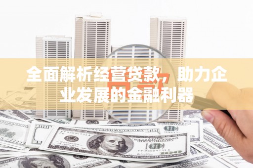 旌阳全面解析经营贷款，助力企业发展的金融利器