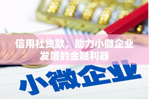 旌阳信用社贷款，助力小微企业发展的金融利器