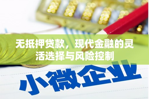 旌阳无抵押贷款，现代金融的灵活选择与风险控制