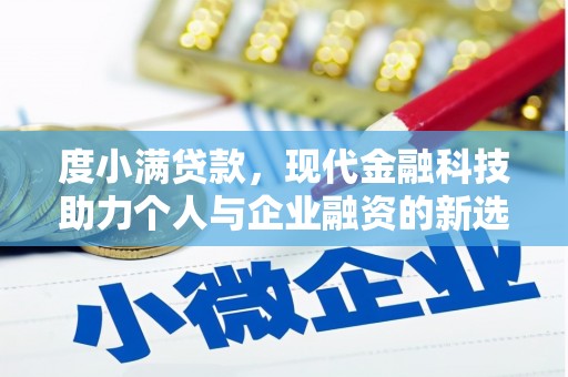 旌阳度小满贷款，现代金融科技助力个人与企业融资的新选择