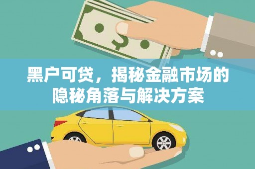 旌阳黑户可贷，揭秘金融市场的隐秘角落与解决方案