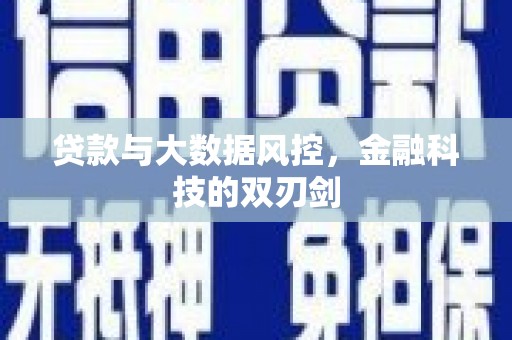 旌阳贷款与大数据风控，金融科技的双刃剑