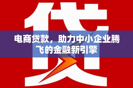 旌阳电商贷款，助力中小企业腾飞的金融新引擎