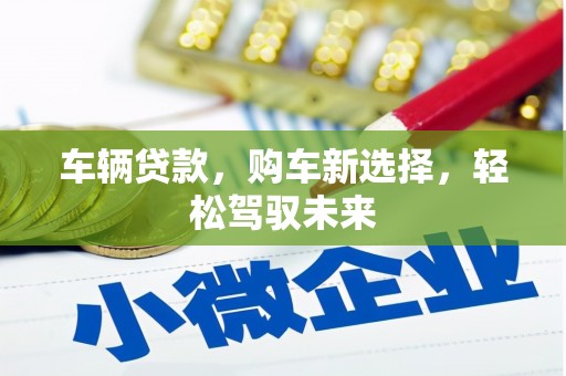 旌阳车辆贷款，购车新选择，轻松驾驭未来
