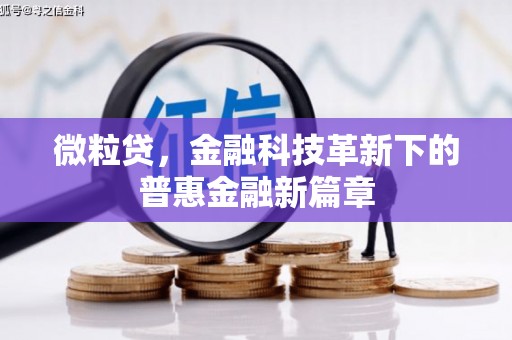 旌阳微粒贷，金融科技革新下的普惠金融新篇章