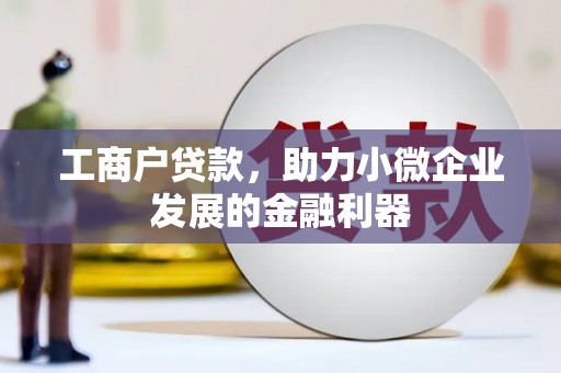 旌阳工商户贷款，助力小微企业发展的金融利器
