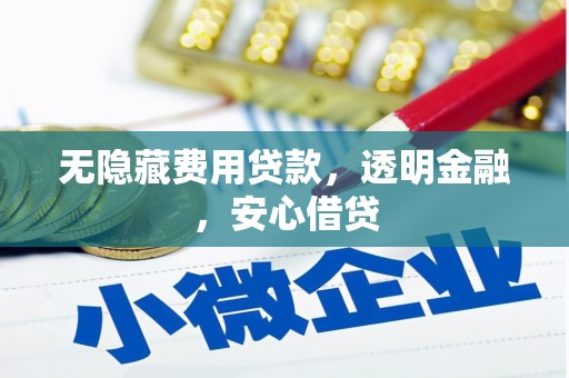 旌阳无隐藏费用贷款，透明金融，安心借贷