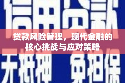 旌阳贷款风险管理，现代金融的核心挑战与应对策略