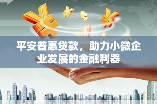 旌阳平安普惠贷款，助力小微企业发展的金融利器