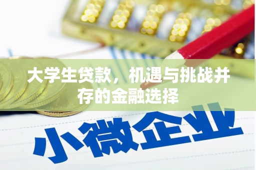 旌阳大学生贷款，机遇与挑战并存的金融选择