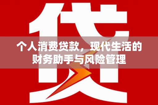 旌阳个人消费贷款，现代生活的财务助手与风险管理