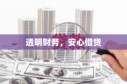 旌阳透明财务，安心借贷