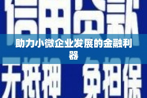 旌阳助力小微企业发展的金融利器