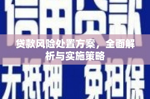 旌阳贷款风险处置方案，全面解析与实施策略