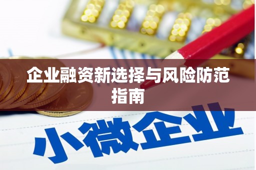 旌阳企业融资新选择与风险防范指南